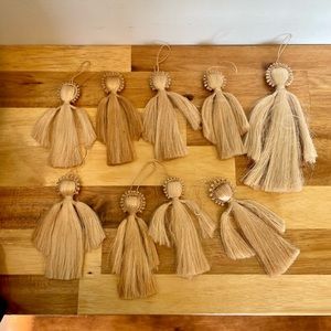 Vintage Swedish Flax Angels